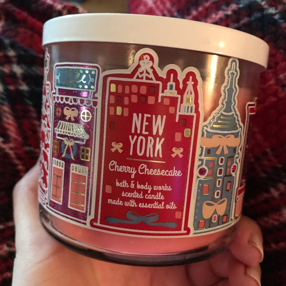 New York cherry cheesecake candle bath body work